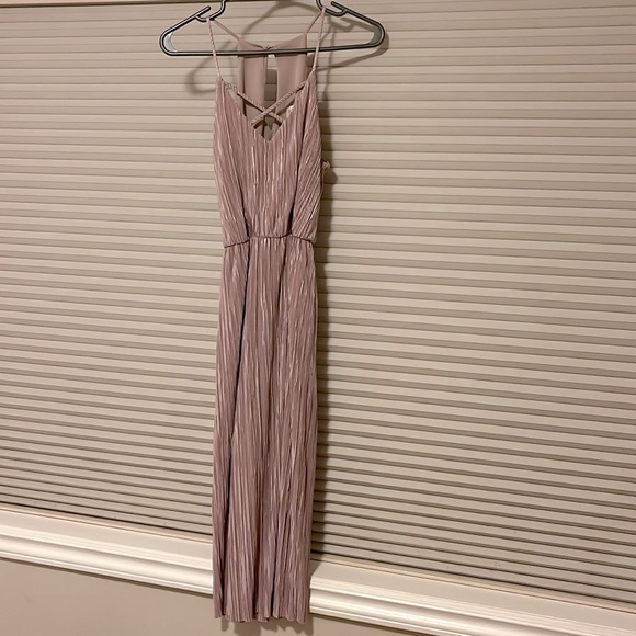 Dusty rose midi Everly dress - Picture 1 of 4